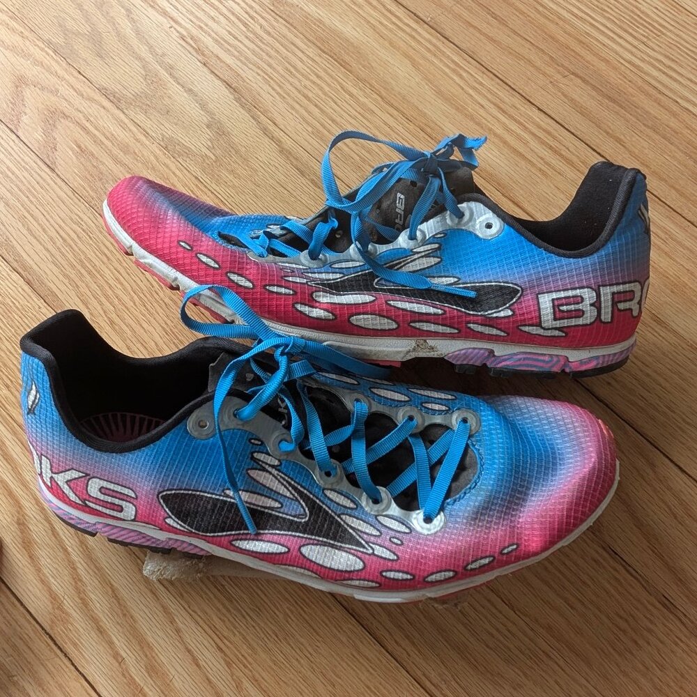 Brooks Mach 14 Women's 11 Cross Country Track Flats Spikes Running Shoes Racing